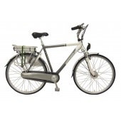 Elektrische fiets Bikkel Heren Ibee T3 Nexus 8V 14,5A Titanium / Pearlwhite